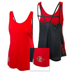 Women's Under Armour SD Spear Pinnie Tank-Red/Black