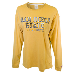 Women's San Diego State University Tee-Yellow