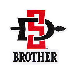 SD Spear Brother Decal-Red/Black