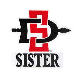 SD Spear Sister Decal-Red/Black