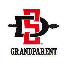 SD Spear Grandparent Decal-Red/Black