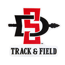 SD Spear Track & Field Decal-Red/Black