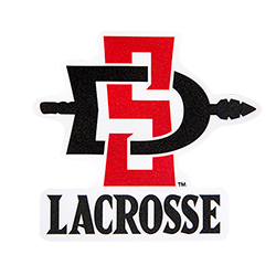 SD Spear Lacrosse Decal-Red/Black