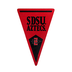 SDSU Aztecs Pennant Decal-Red/Black