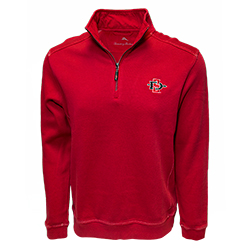 SD Spear Tommy Bahama 1/2 Zip - Red