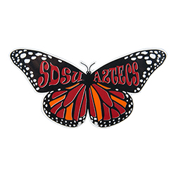 SDSU Aztecs Butterfly Decal