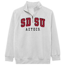 SDSU Aztecs 1/4 Zip Sweatshirt - White