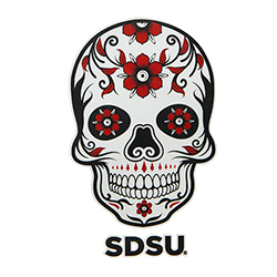 SDSU Sugar Skull Decal