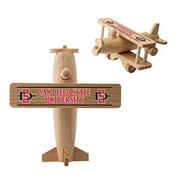 wooden toy biplane