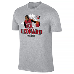 Kawhi Leonard SDSU Aztecs Tee - Gray