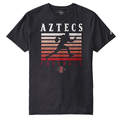 Aztecs Football Tee - Black