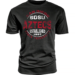 SDSU Aztecs Distressed Tee