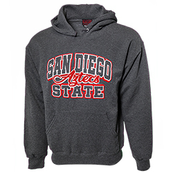 shopaztecs - San Diego State With Script Aztecs Hood Sweatshirt