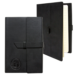 University Seal Notebook - Black