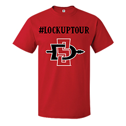 Lock Up Tour Basketball Tee - Red