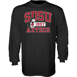 SDSU x Disney SDSU Aztecs Long Sleeve Tee - Black