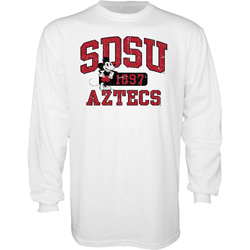 SDSU x Disney SDSU Aztecs Long Sleeve Tee - White