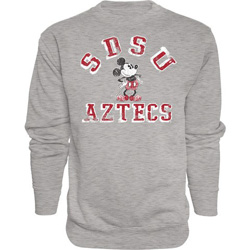 SDSU x Disney SDSU Aztecs Crew - Oxford Gray