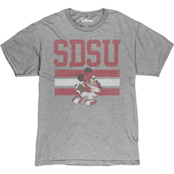 SDSU x Disney SDSU Football Mickey Tee - Gray