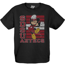 SDSU x Disney Youth SDSU Aztecs Mickey Tee - Black