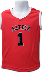 Youth Aztecs Basketball Jersey - Red