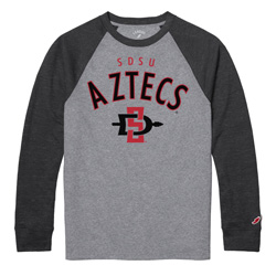 SDSU Aztecs Baseball Tee - Gray