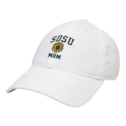 SDSU Mom Sunflower Adjustable Cap - White