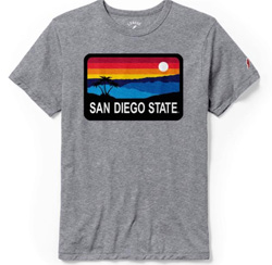 San Diego State Sunset Tee - Gray