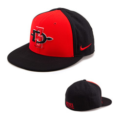 Nike SD Spear and Aztecs On The Field Baseball Cap - Red