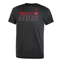 2020 Boy's Nike Sideline SDSU Aztecs Legend Tee - Black