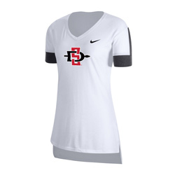 2020 Women's Nike Sideline SD Spear Fan Top - White