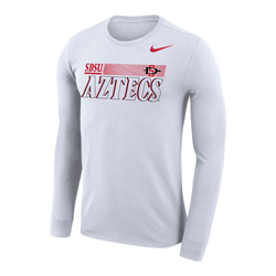 2020 Nike Sideline SDSU Aztecs Legend Long Sleeve Tee - White