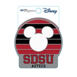 SDSU x Disney SDSU Aztecs Mickey Silhouette Decal - Red/Gray