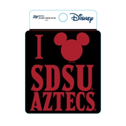 SDSU x Disney I Mickey SDSU Aztecs Decal - Black