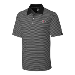 SD Spear Striped Polo - Black