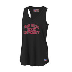 Women's San Diego State University Tank Top - Black