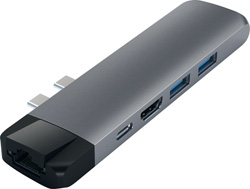 Satechi Type-C Pro Hub Adapter With Ethernet - Space Gray