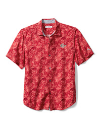 Tommy Bahama SD Spear Camp Shirt - Red