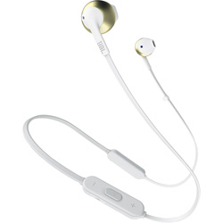JBL Tune 205 Wireless Earbuds With Mic - White Champagne