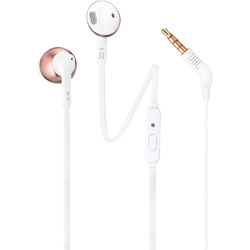 JBL Tune 205 In-Ear Earbuds - White Rose Gold