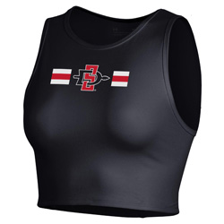 Under Armour Women's Cropped Tank - Black