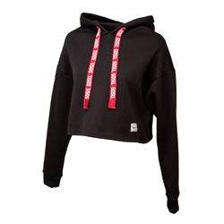 Women's San Diego State Crop Hood - Black