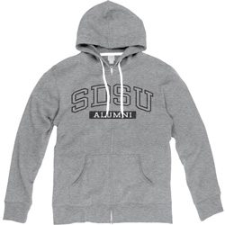 SDSU Alumni Full Zip Jacket - Gray