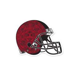 Aztec Calendar Football Helmet Magnet