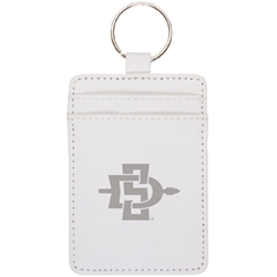 SD Spear ID Wallet Keytag - White