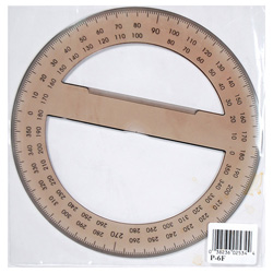 Protractor 6 Inch Acrylic 360 Degree