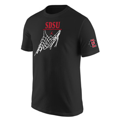 Nike Jordan SDSU Basketball Net Cotton Tee - Black