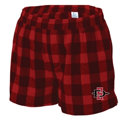 Women's SD Spear Flannel Short - Red/Black