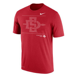 Nike Dri-Fit Cotton Team Issue Tee Dotted SDI - Red