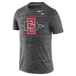 2021 Nike Sideline Velocity Legend Tee San Diego State Aztecs O/SDI - Black